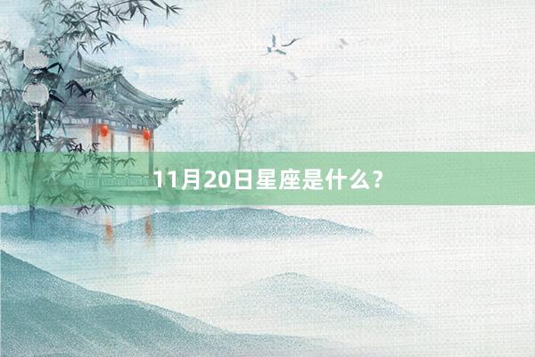 11月20日星座是什么？